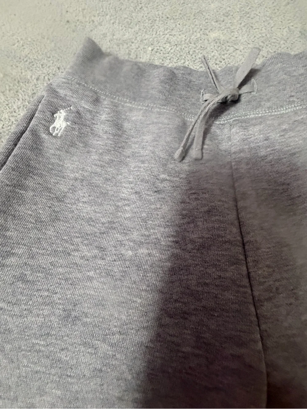 Polo by Ralph Lauren Light Gray Zip Hoodie with Blue Label and Matching Sweatpan